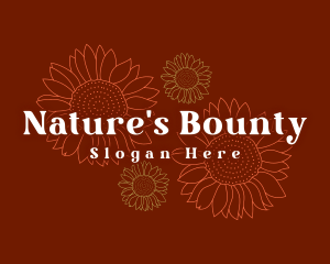 Sunflower Blossom Florist logo design