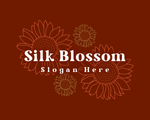 Sunflower Blossom Florist logo design