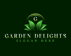 Plant Leaves Landscaping logo design