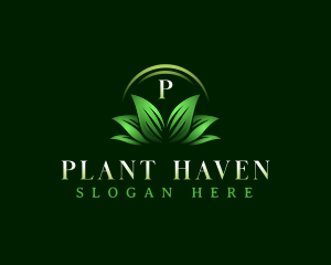 Plant Leaves Landscaping logo design