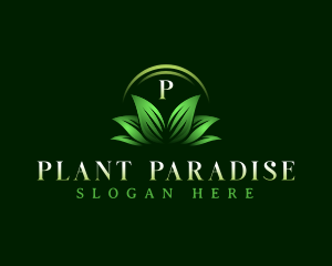 Plant Leaves Landscaping logo design