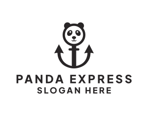 Anchor Panda logo design