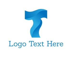 Liquid Letter T logo