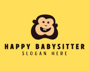 Happy Monkey Smile logo design