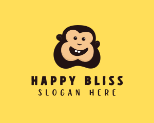 Happy Monkey Smile logo design