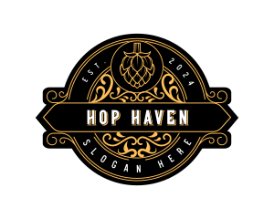 Brewery Hops Ornamental logo