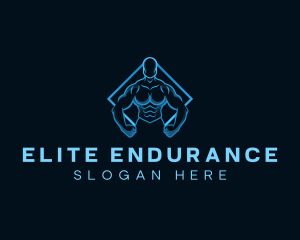 Bodybuilding Gym Workout logo design