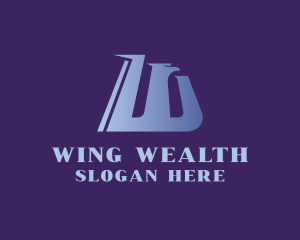 Eagle Wings Airline Letter W logo design