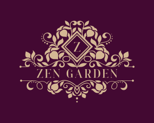 Wedding Flower Gardening  logo design