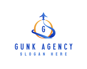 Travel Agency Plane logo design