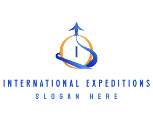 Travel Agency Plane logo design