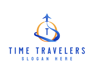 Travel Agency Plane logo design