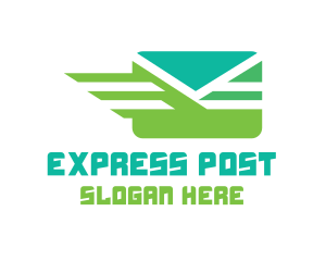 Green Mail Envelope logo design