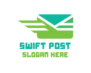 Green Mail Envelope logo design