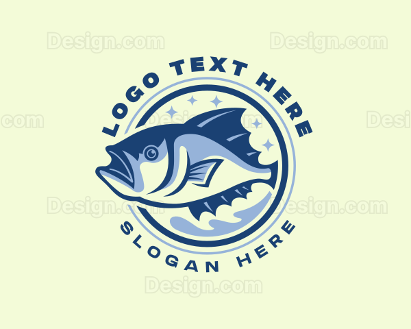 Bream Fish Fishery Logo