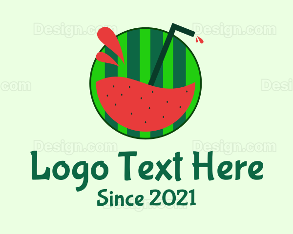 Watermelon Fruit Juice Logo