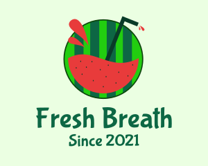 Watermelon Fruit Juice logo design