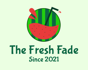 Watermelon Fruit Juice logo design