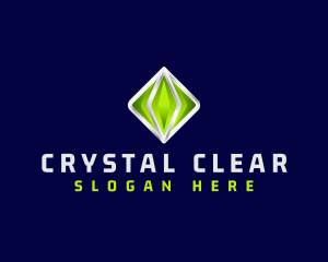 3D Crystal Gemstone logo