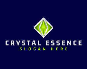3D Crystal Gemstone logo design