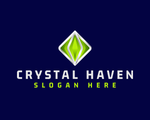 3D Crystal Gemstone logo design