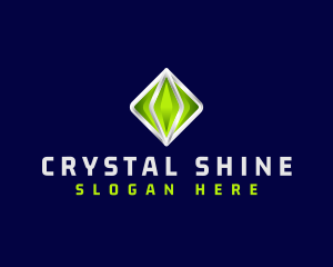 3D Crystal Gemstone logo