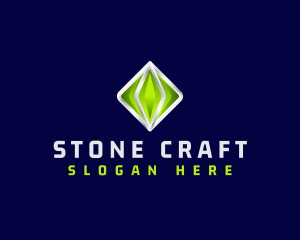3D Crystal Gemstone logo