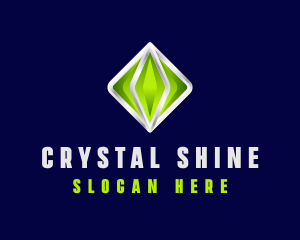 3D Crystal Gemstone logo design