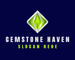 3D Crystal Gemstone logo design