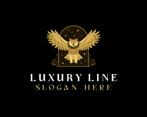 Luxury Owl Bird logo design