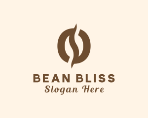 Brown Coffee Bean logo