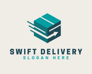 Arrow Box Courier logo design