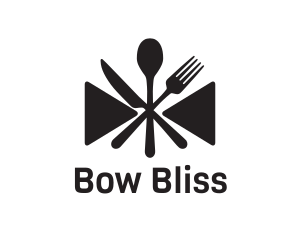 Bow Tie Cutlery logo design