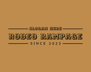 Western Rodeo Fashion logo design