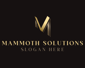 Premium Elegant Letter M logo design