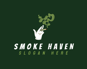 Cigarette Smoking Cannabis logo