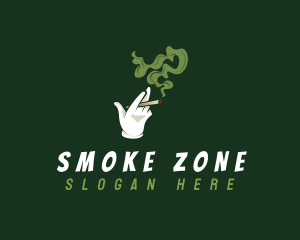 Cigarette Smoking Cannabis logo