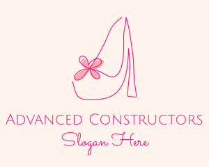 High Heel Women’s Shoe logo design