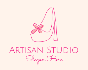 High Heel Women’s Shoe logo design