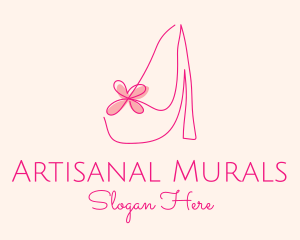 High Heel Women’s Shoe logo design