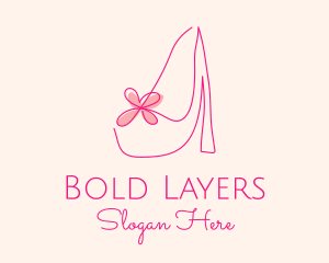 High Heel Women’s Shoe logo design