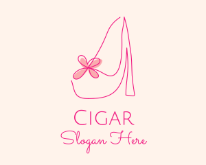 High Heel Women’s Shoe logo design