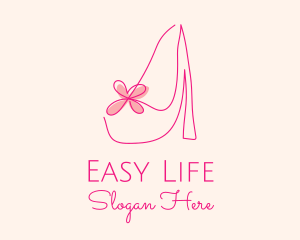 High Heel Women’s Shoe logo design