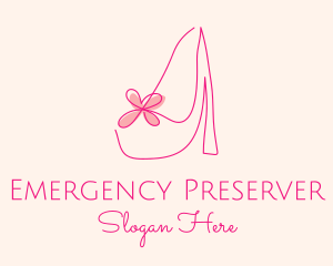 High Heel Women’s Shoe logo design