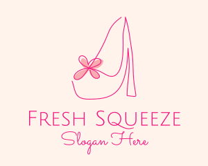 High Heel Women’s Shoe logo design