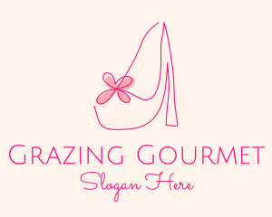 High Heel Women’s Shoe logo design