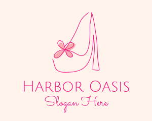 High Heel Women’s Shoe logo design