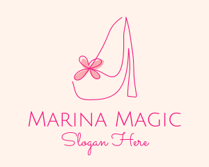 High Heel Women’s Shoe logo design