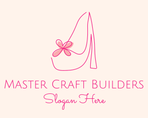 High Heel Women’s Shoe logo design