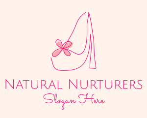 High Heel Women’s Shoe logo design